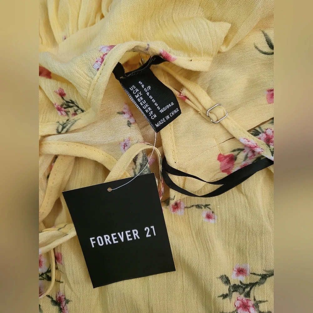 💕NWT forever 21 floral sun‎ dress - Picture 4 of 4